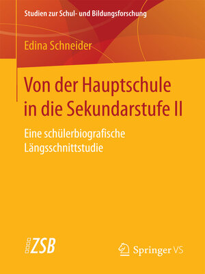 cover image of Von der Hauptschule in die Sekundarstufe II
